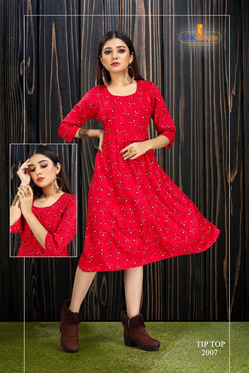 Tip Top Feeding Top Tunic House Designer Party Wer Printed Kurti collection